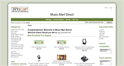 Desktop Screenshot of musicmartdirect.com